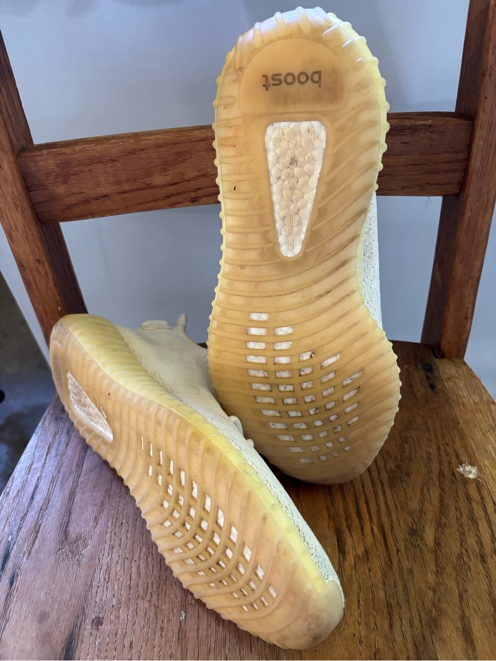 Yeezy Athletic Shoes in Cream / Yellow Sole - Picture 2 of 3